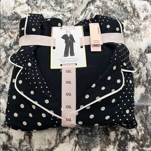 NEW Victoria's Secret Black and White Polka Dot Modal Pajama Set